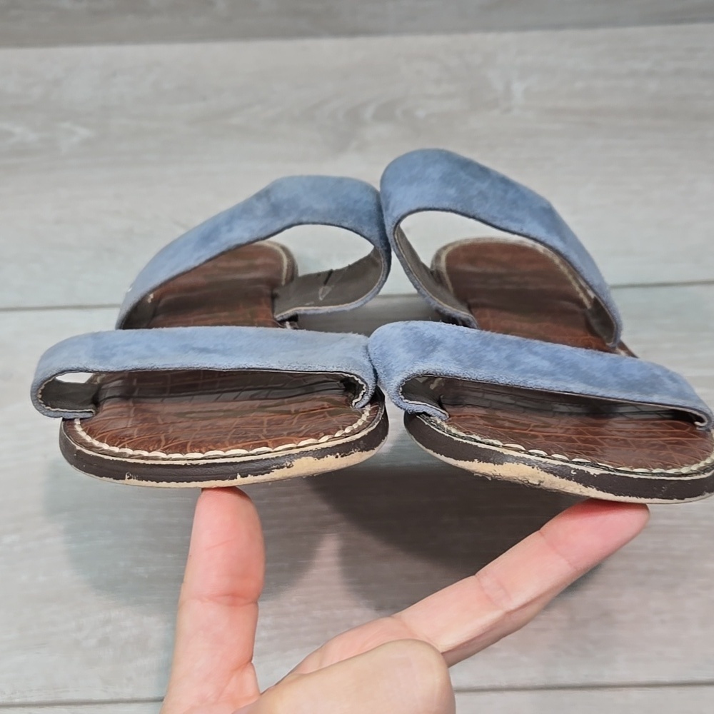 Sam Edelman Women Suede Double Strap Sandals Flats Shoes Sz 8M - Picture 4 of 10